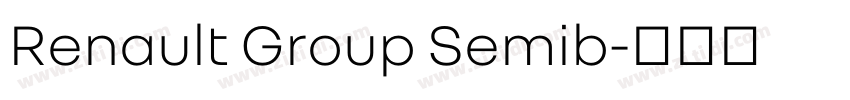 Renault Group Semib字体转换